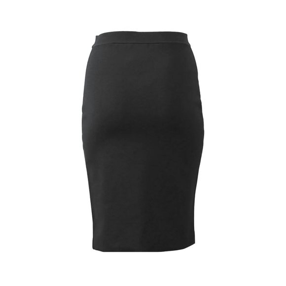 Alexander Wang High Waisted Zip Slit Split Stretch Pencil Knee Length Skirt - Picture 3 of 5
